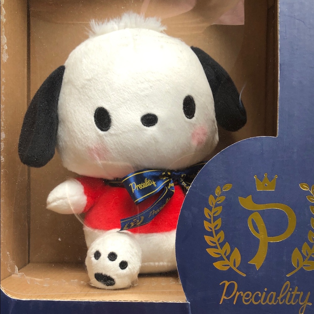 Sega Sanrio Preciality Special Pochacco Plush Doll 🐶♥️♥️🖤🖤🤍🤍✨✨